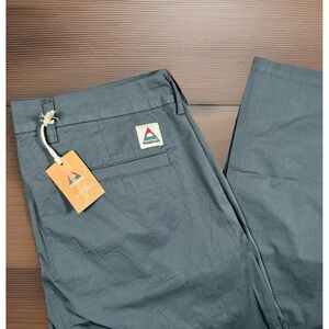 NWT Passenger 365‎ 'Light' Organic Cotton Trouser Men 34/32 Storm Grey Pockets
